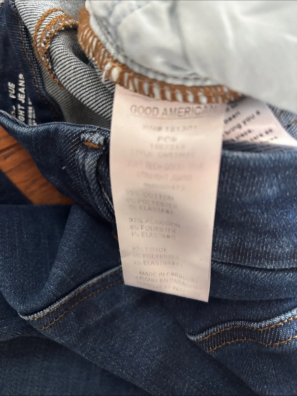 Good American Good True Straight Jeans Super High-Rise 32” Inseam Size 29 or 8